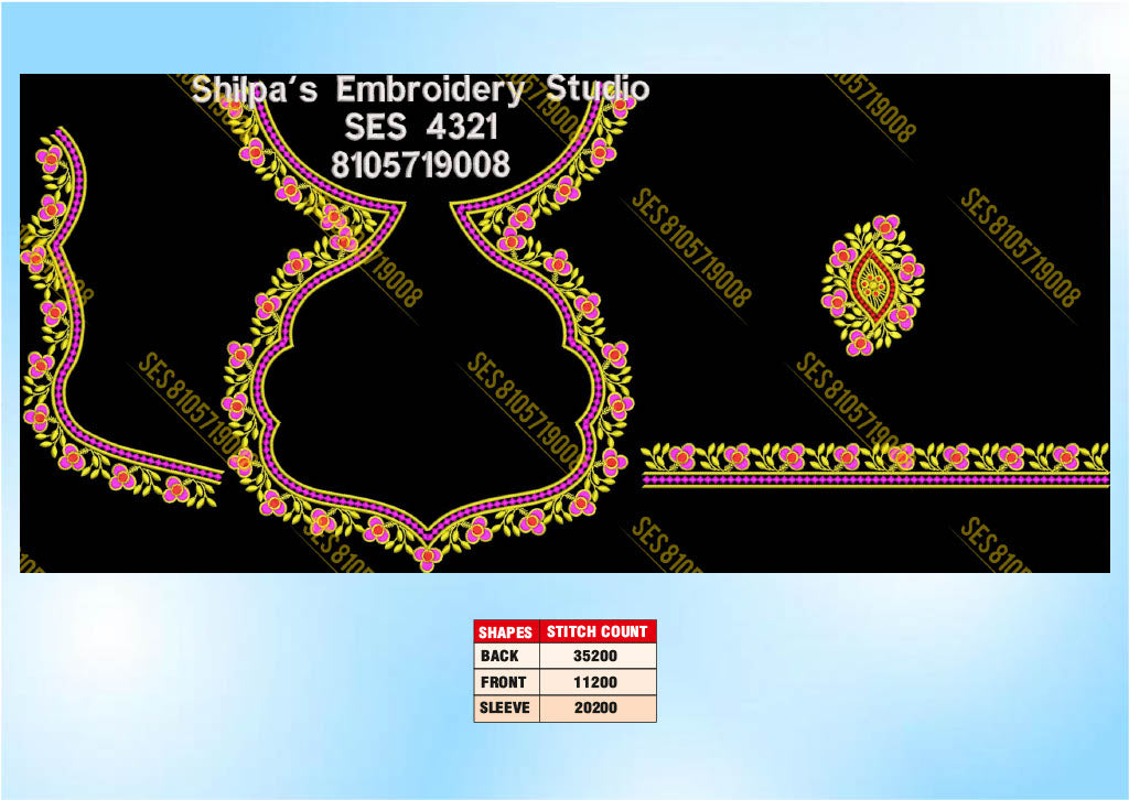 Embroidery Designs 4301-4400 Series