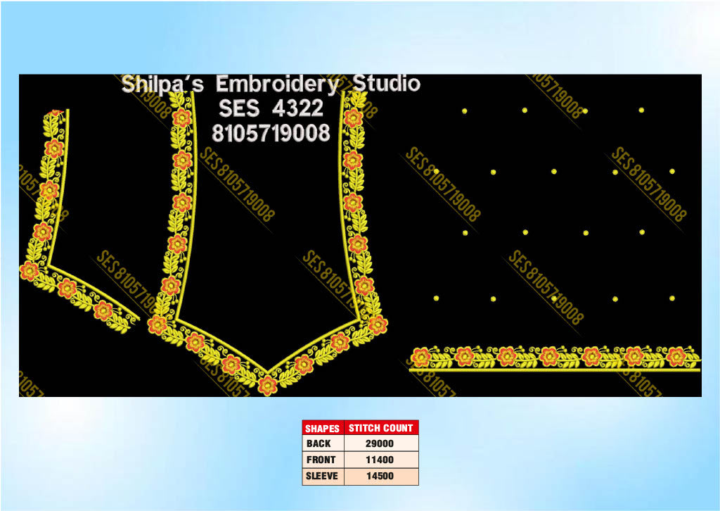 Embroidery Designs 4301-4400 Series