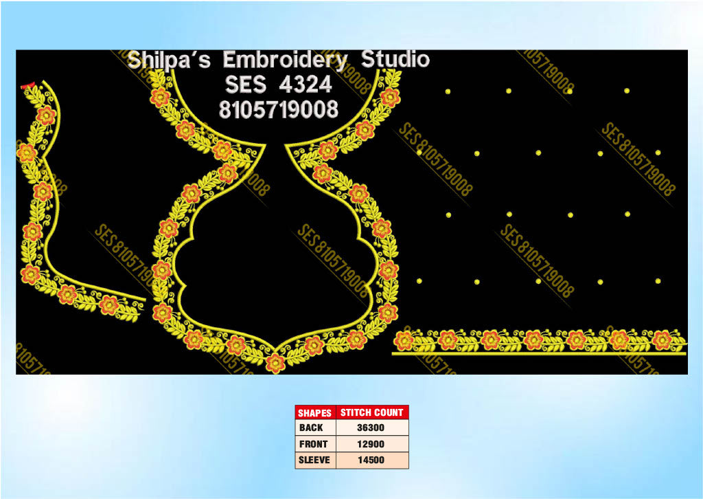 Embroidery Designs 4301-4400 Series