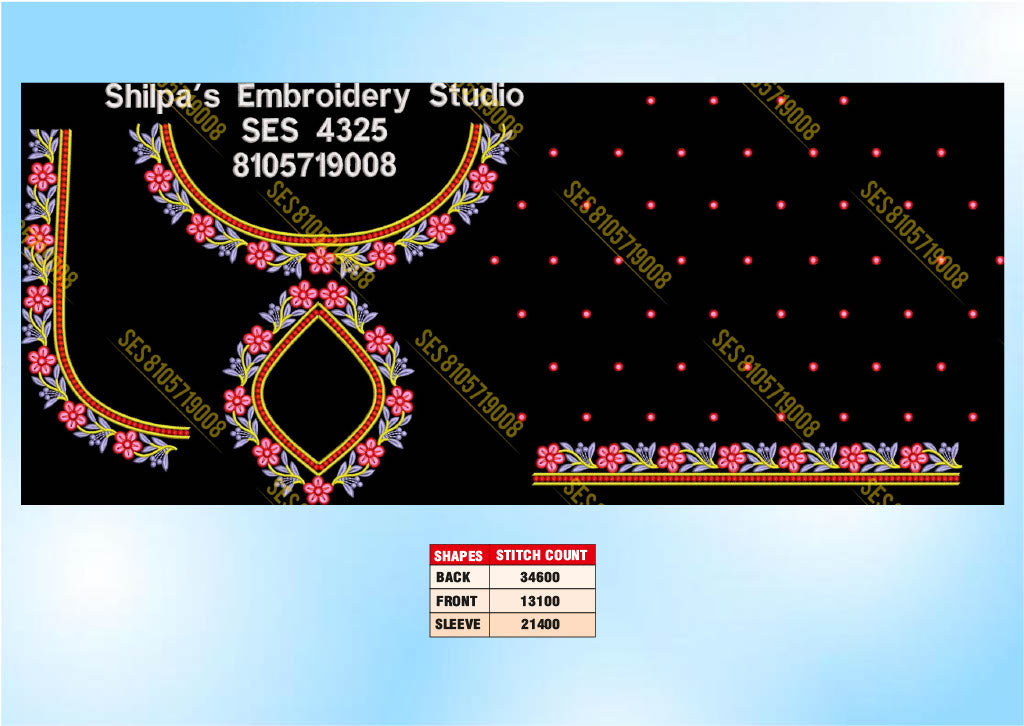 Embroidery Designs 4301-4400 Series