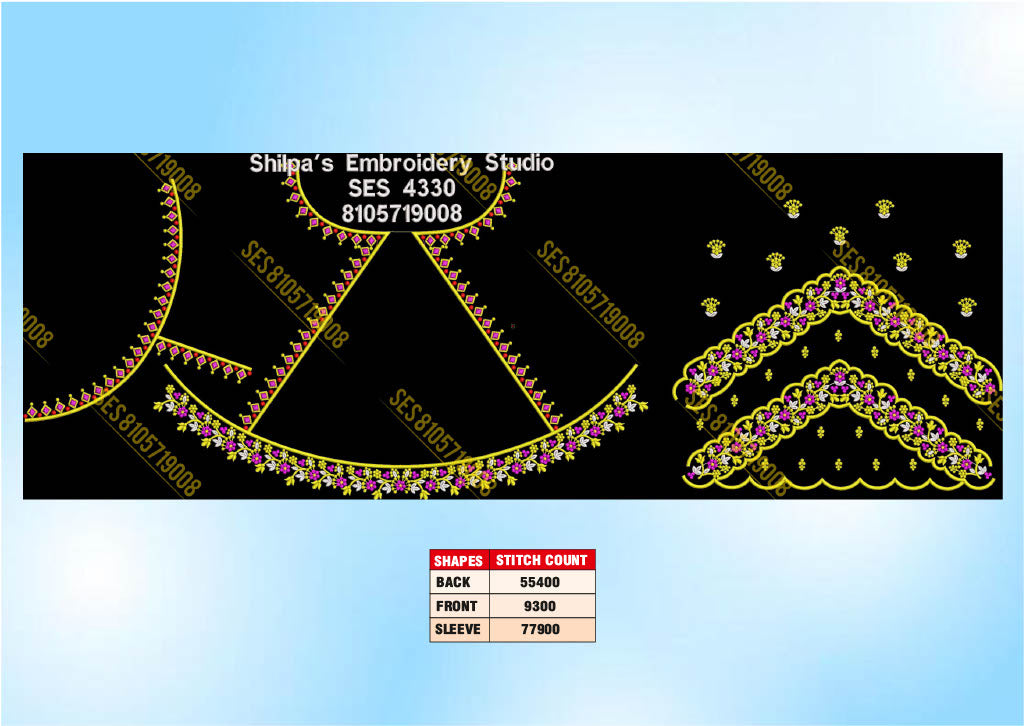 Embroidery Designs 4301-4400 Series