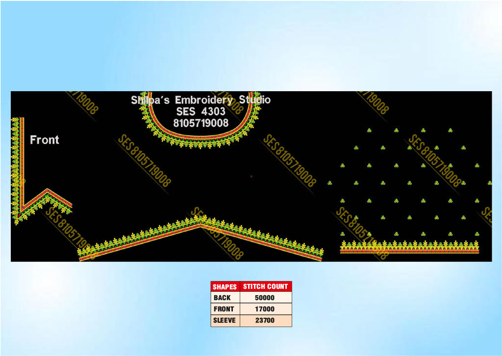 Embroidery Designs 4301-4400 Series