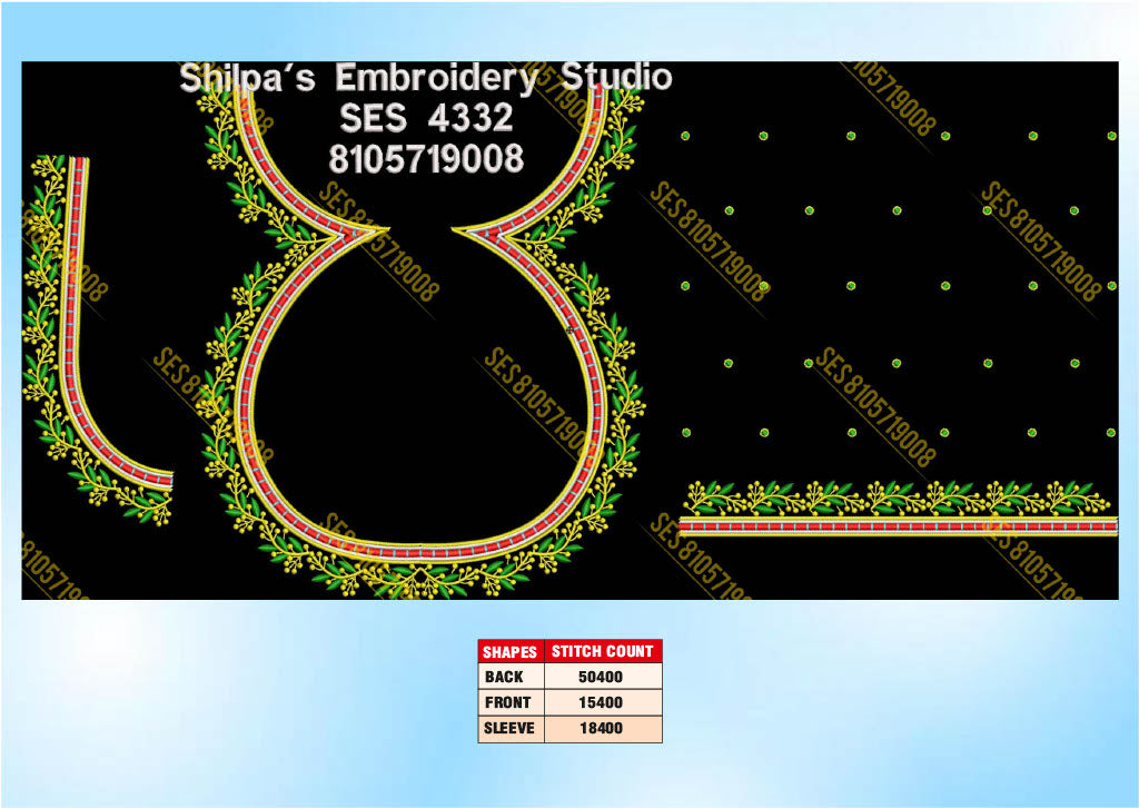 Embroidery Designs 4301-4400 Series