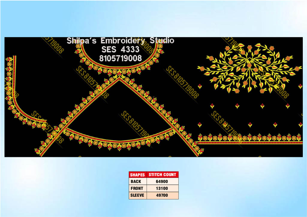 Embroidery Designs 4301-4400 Series