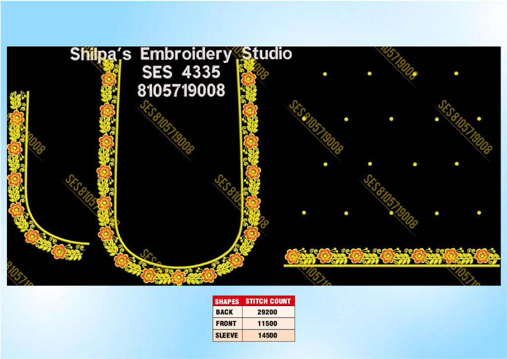Embroidery Designs 4301-4400 Series