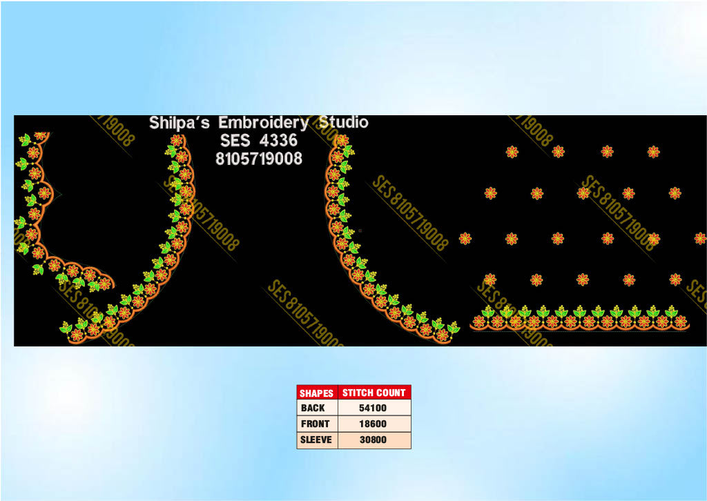 Embroidery Designs 4301-4400 Series