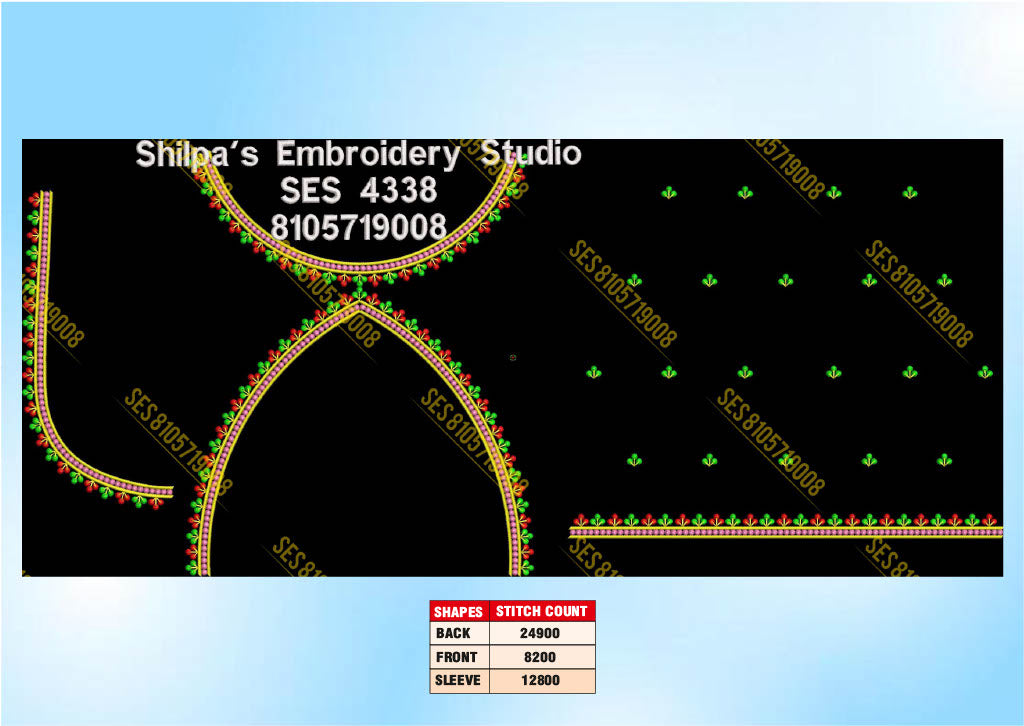 Embroidery Designs 4301-4400 Series