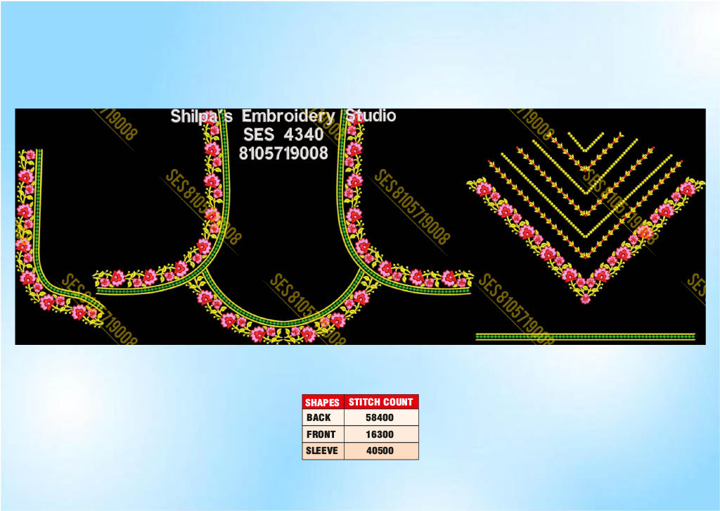 Embroidery Designs 4301-4400 Series