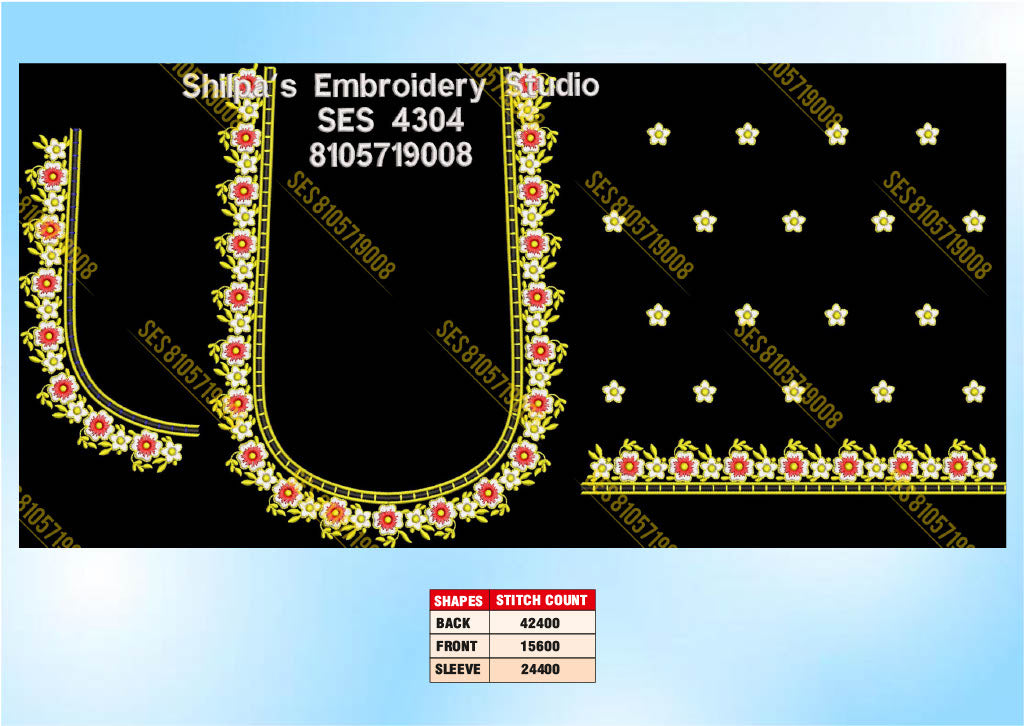 Embroidery Designs 4301-4400 Series