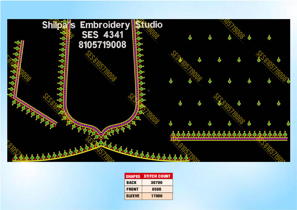 Embroidery Designs 4301-4400 Series