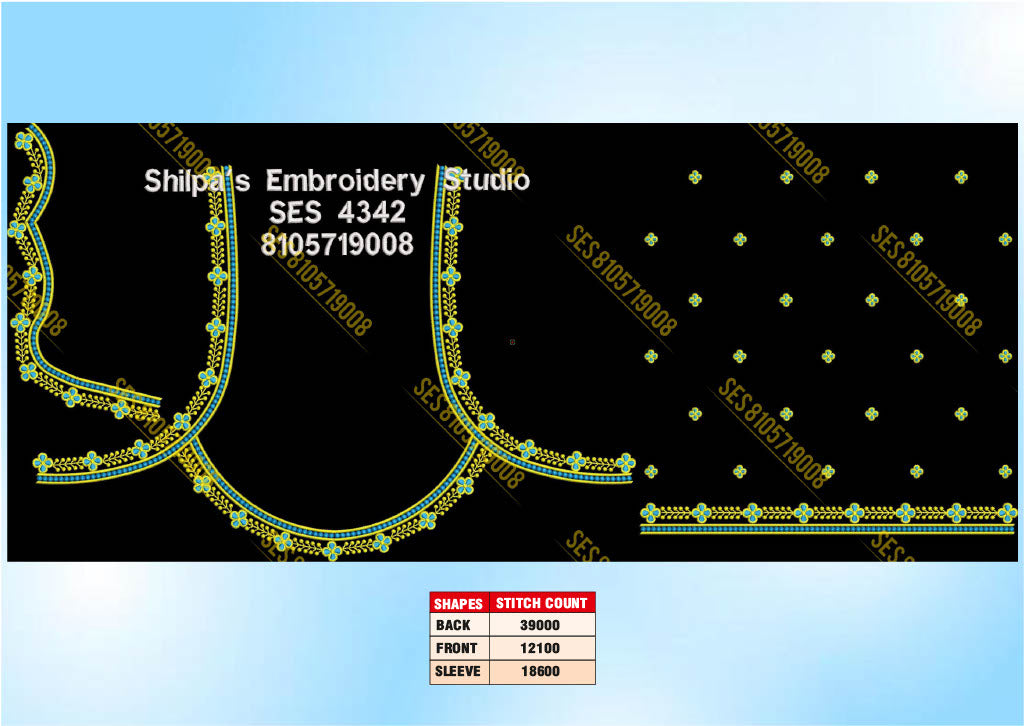 Embroidery Designs 4301-4400 Series