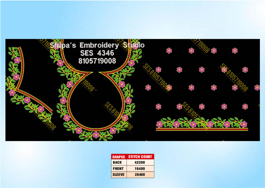 Embroidery Designs 4301-4400 Series