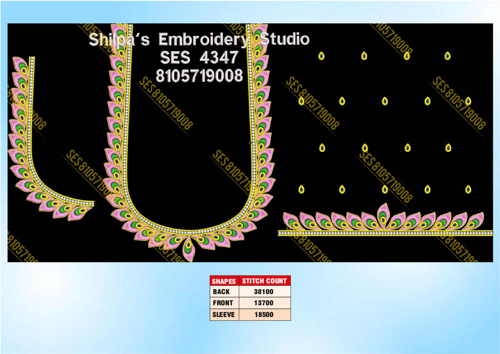 Embroidery Designs 4301-4400 Series