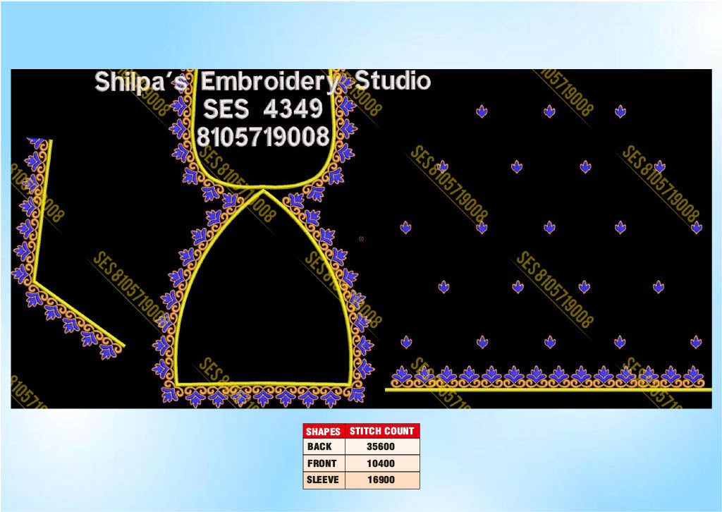 Embroidery Designs 4301-4400 Series