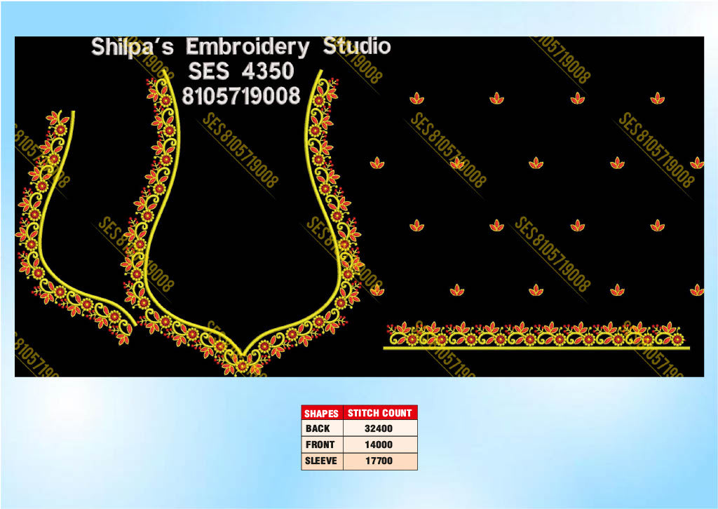 Embroidery Designs 4301-4400 Series