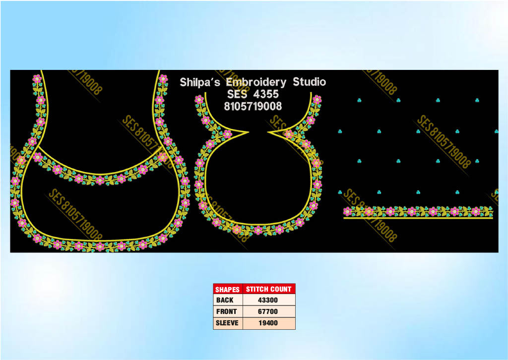 Embroidery Designs 4301-4400 Series