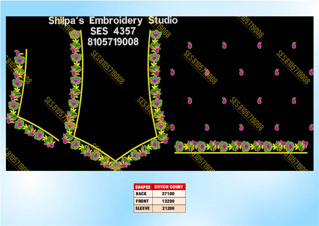 Embroidery Designs 4301-4400 Series