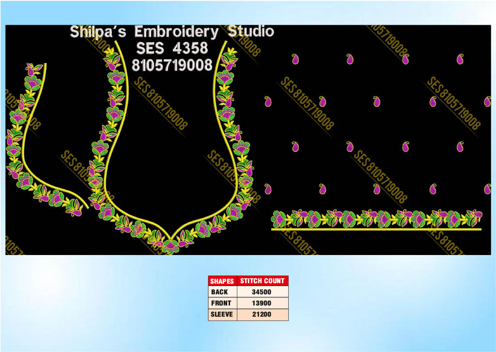 Embroidery Designs 4301-4400 Series