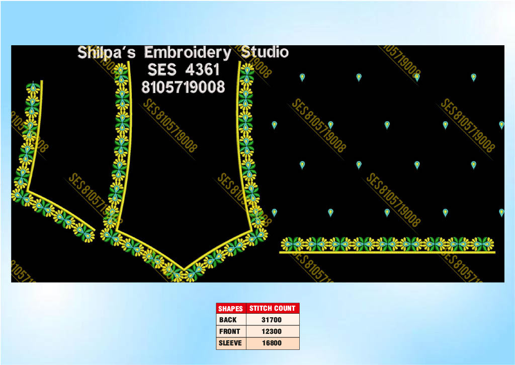 Embroidery Designs 4301-4400 Series