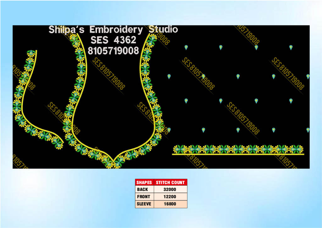 Embroidery Designs 4301-4400 Series