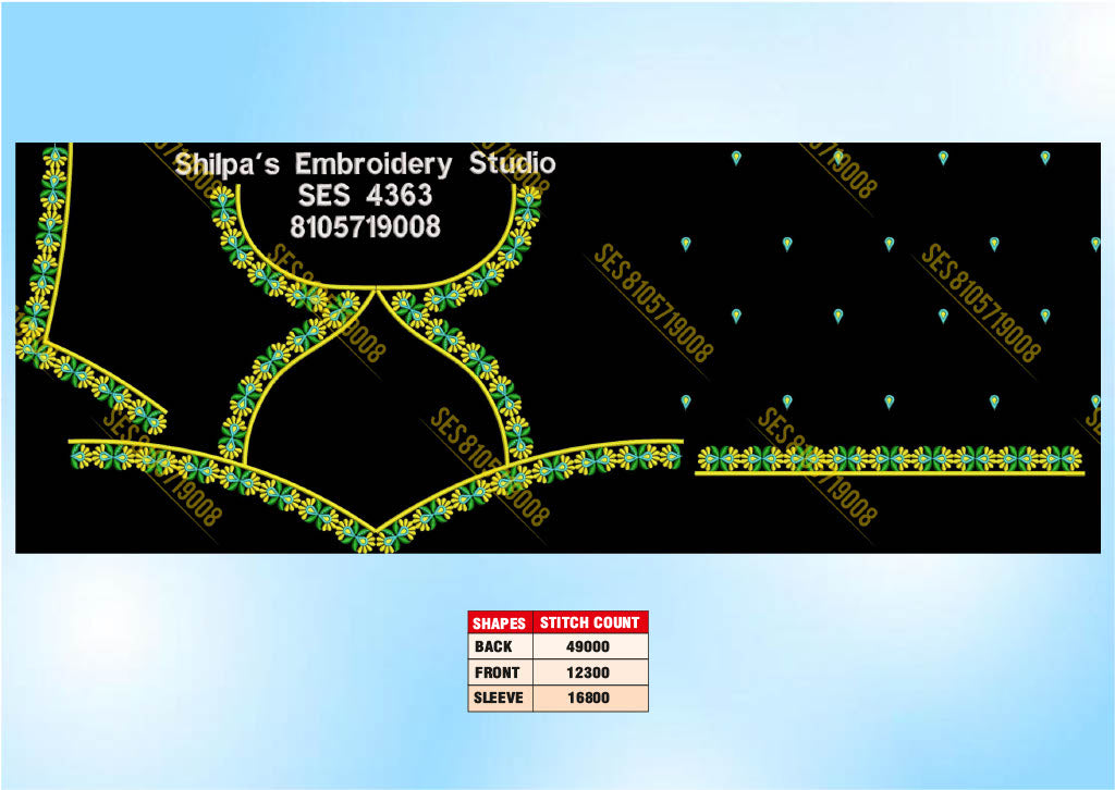 Embroidery Designs 4301-4400 Series