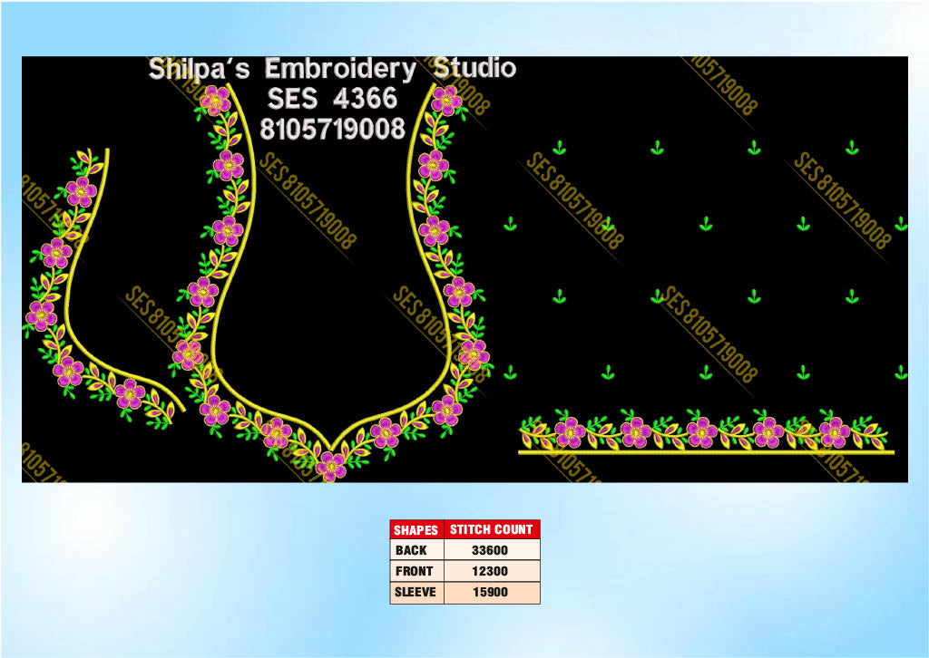 Embroidery Designs 4301-4400 Series