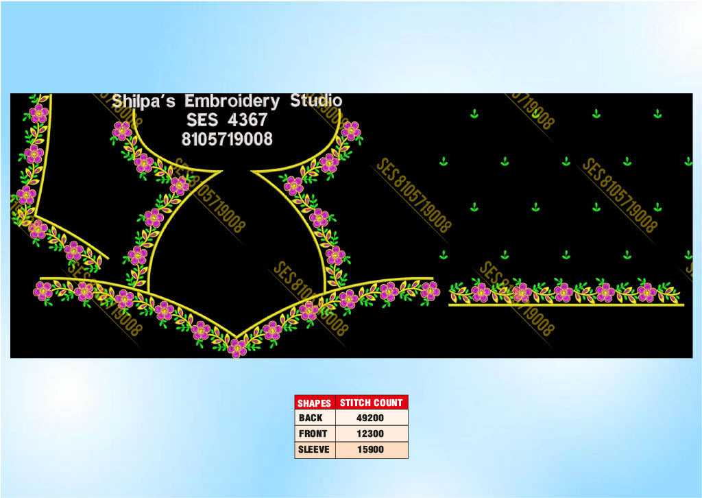 Embroidery Designs 4301-4400 Series