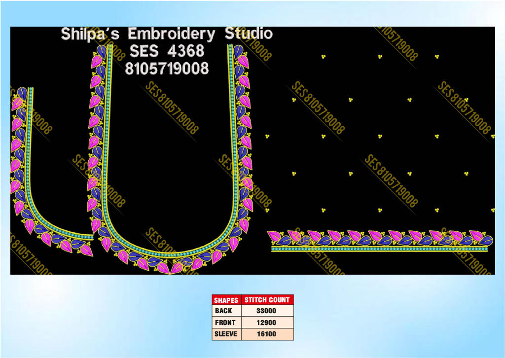 Embroidery Designs 4301-4400 Series
