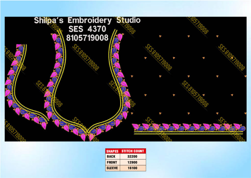 Embroidery Designs 4301-4400 Series