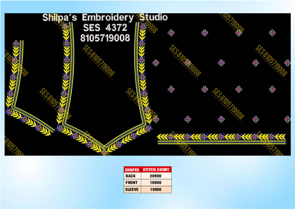 Embroidery Designs 4301-4400 Series