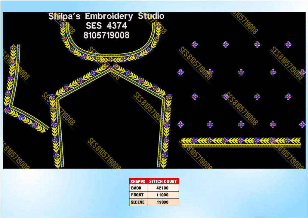 Embroidery Designs 4301-4400 Series