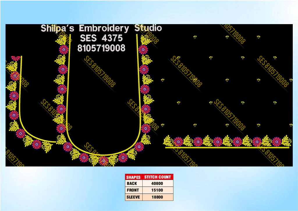 Embroidery Designs 4301-4400 Series
