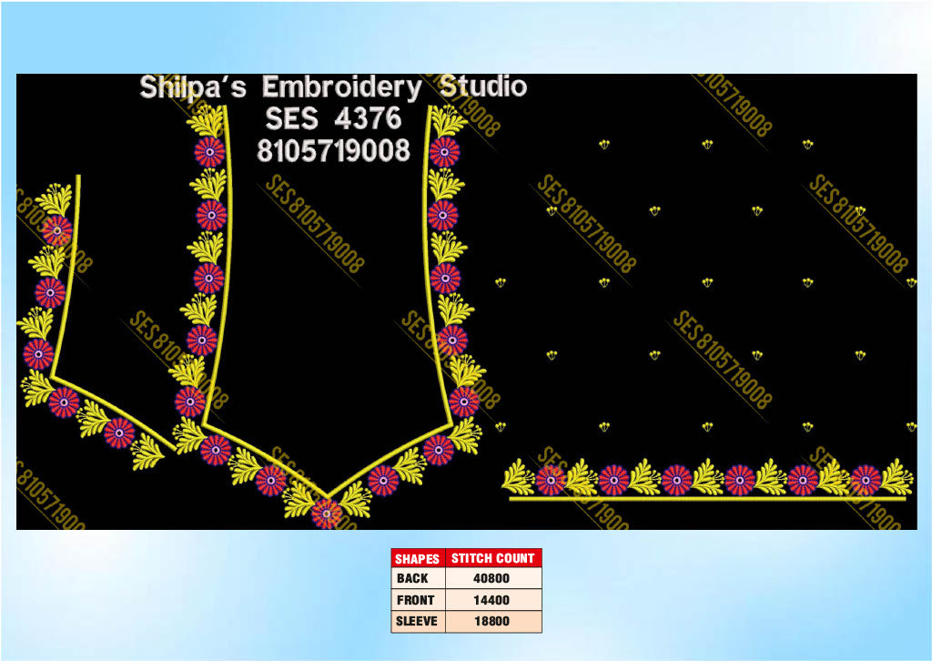 Embroidery Designs 4301-4400 Series