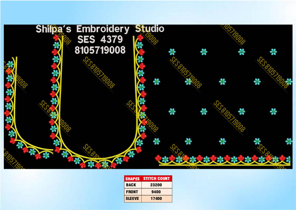 Embroidery Designs 4301-4400 Series