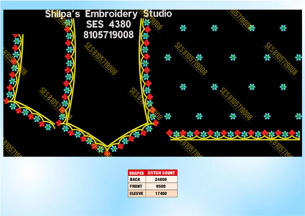 Embroidery Designs 4301-4400 Series