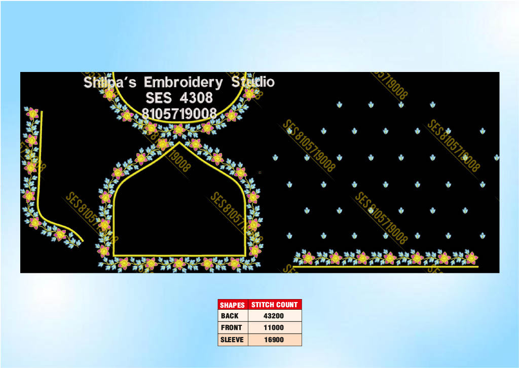 Embroidery Designs 4301-4400 Series