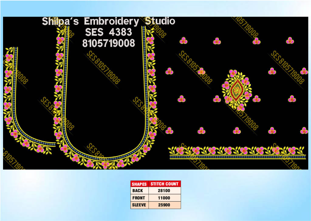 Embroidery Designs 4301-4400 Series