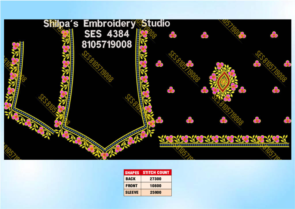 Embroidery Designs 4301-4400 Series