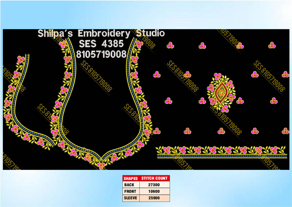Embroidery Designs 4301-4400 Series