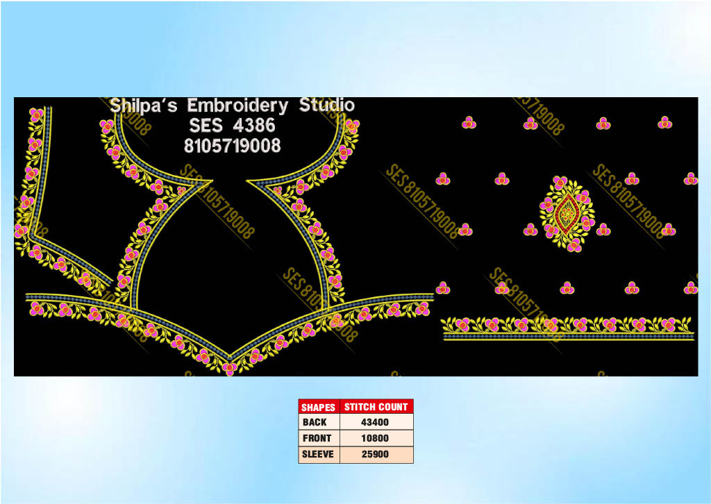 Embroidery Designs 4301-4400 Series