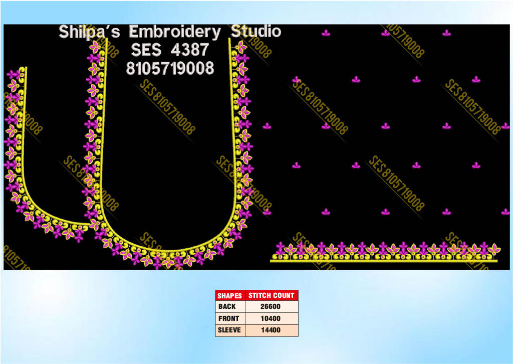 Embroidery Designs 4301-4400 Series