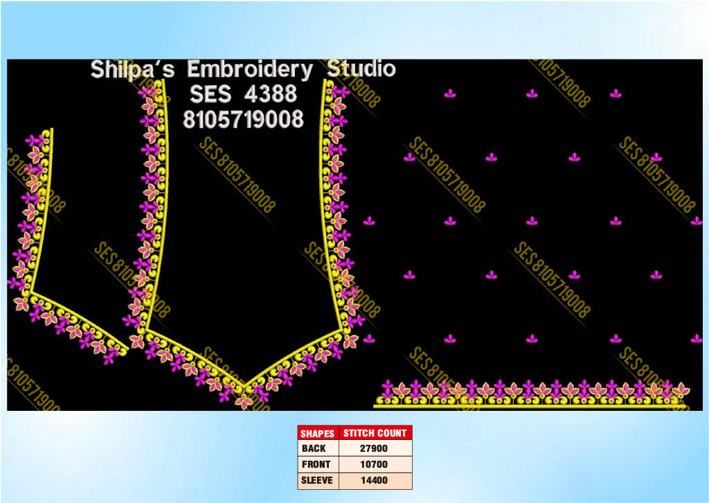 Embroidery Designs 4301-4400 Series