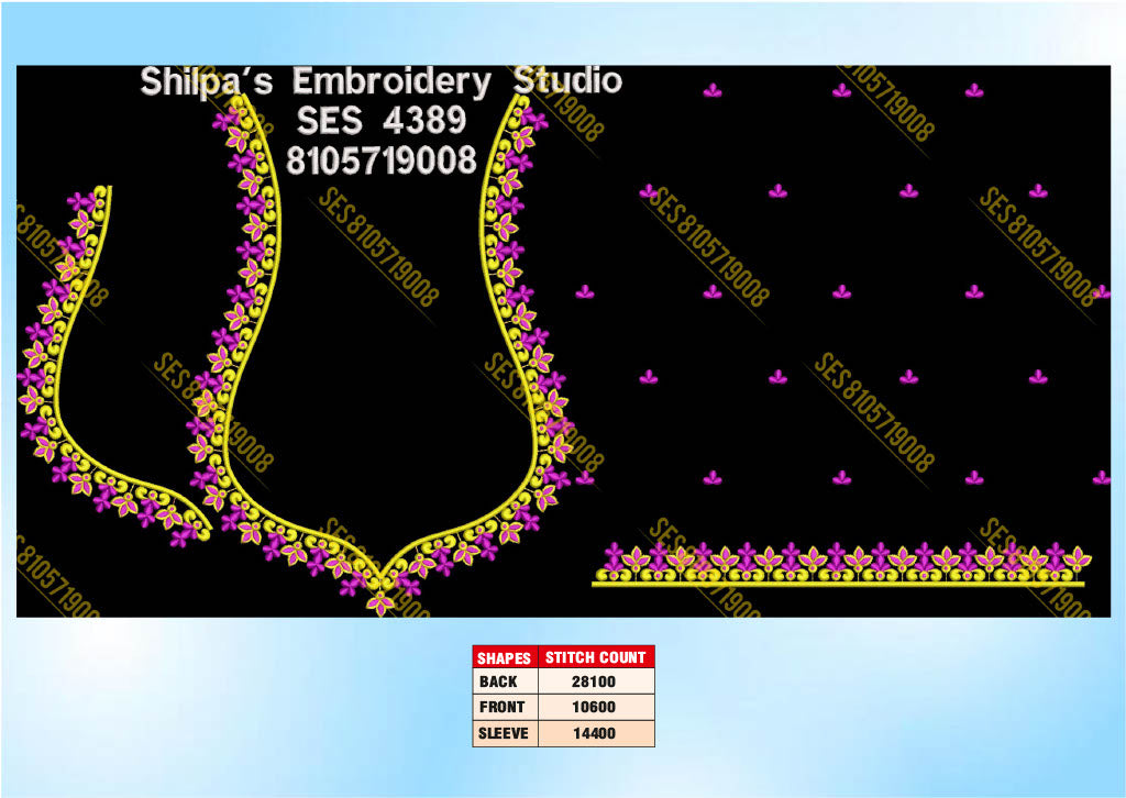Embroidery Designs 4301-4400 Series