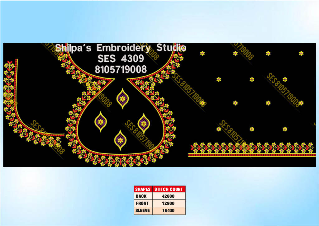 Embroidery Designs 4301-4400 Series