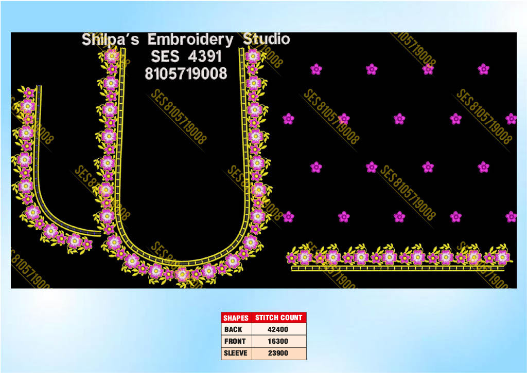 Embroidery Designs 4301-4400 Series
