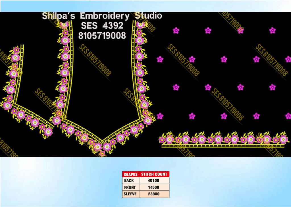 Embroidery Designs 4301-4400 Series