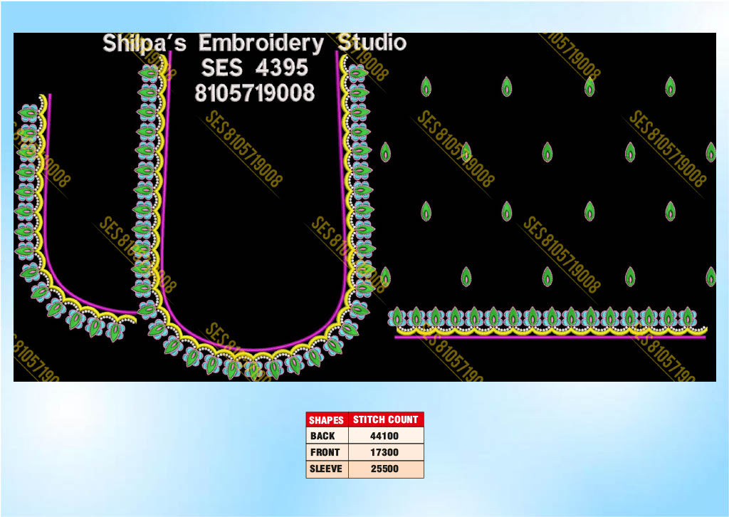 Embroidery Designs 4301-4400 Series