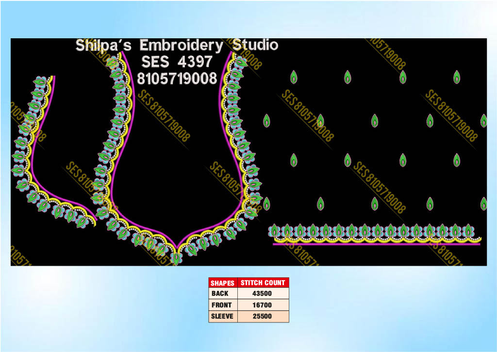 Embroidery Designs 4301-4400 Series