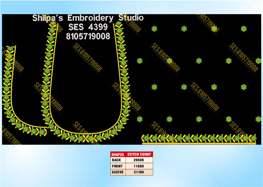 Embroidery Designs 4301-4400 Series