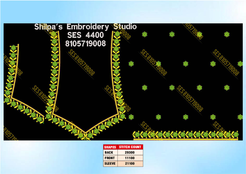 Embroidery Designs 4301-4400 Series